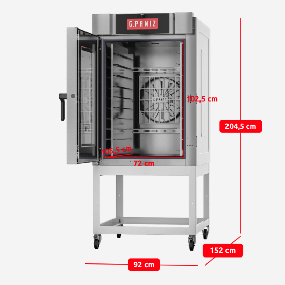Forno Turbo 10 Esteiras Elétrico FTE-3000 Epóxi Trifásico 220v G Paniz