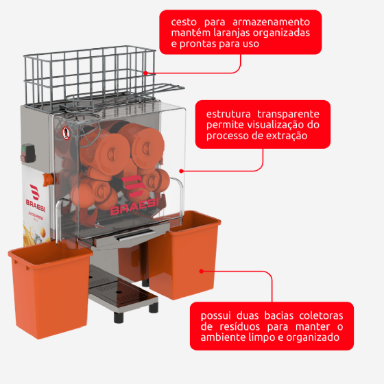 Máquina de Sucos Juice Express BEL-20 220v Braesi