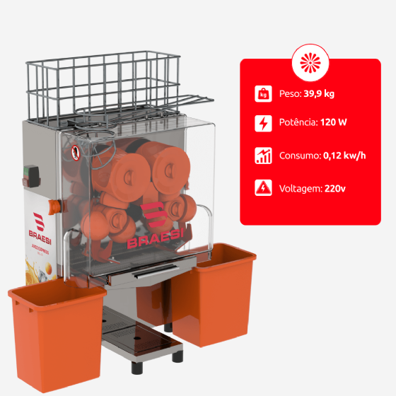 Máquina de Sucos Juice Express BEL-20 220v Braesi