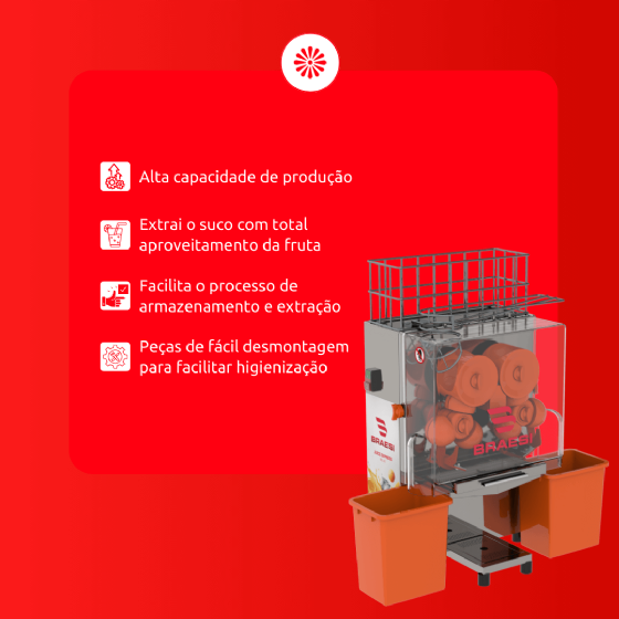 Máquina de Sucos Juice Express BEL-20 220v Braesi