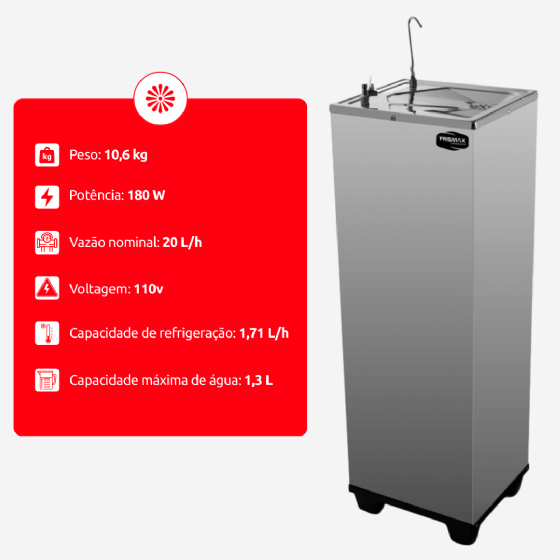 Bebedouro Purificador de Coluna 110v Frismax
