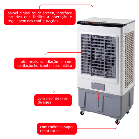 Climatizador Evaporativo 50 Litros 220v Goar