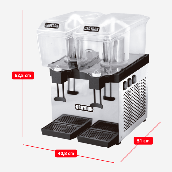 Refresqueira Slim 30 Litros Dupla Pá RSDP 220v Croydon