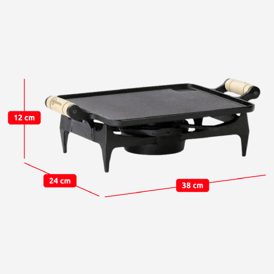 Rechaud Liso Simples Ferro Fundido Fs 9 Santana