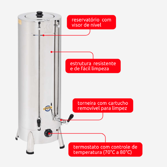 Cafeteira Elétrica Tradicional 10 Litros 220v Marchesoni