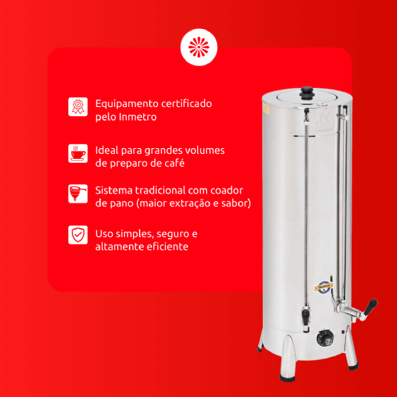 Cafeteira Elétrica Tradicional 10 Litros 220v Marchesoni