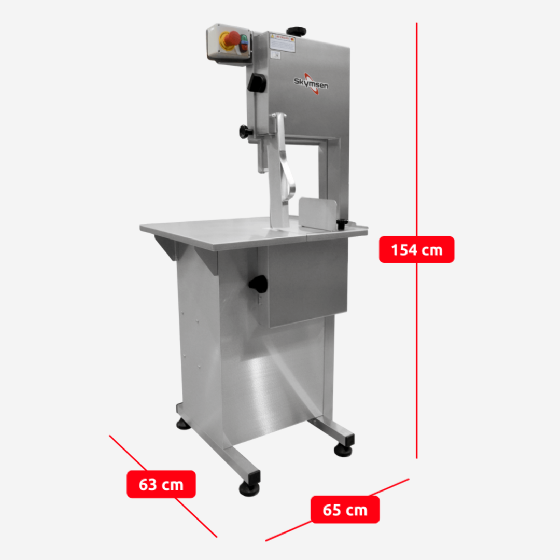 Serra Fita Profissional para Carne Inox SL-218 220v Skymsen