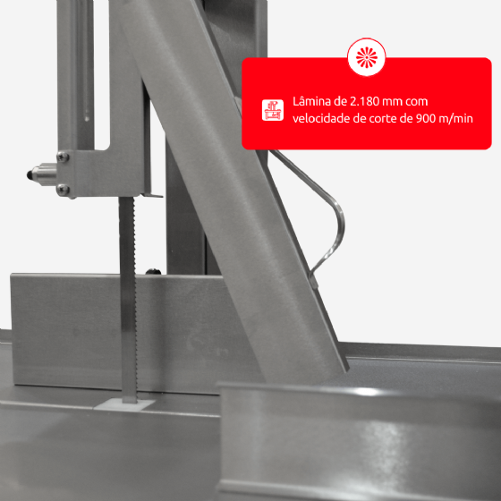 Serra Fita Profissional para Carne Inox SL-218 220v Skymsen