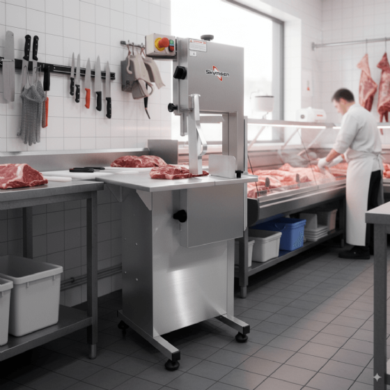 Serra Fita Profissional para Carne Inox SL-218 220v Skymsen