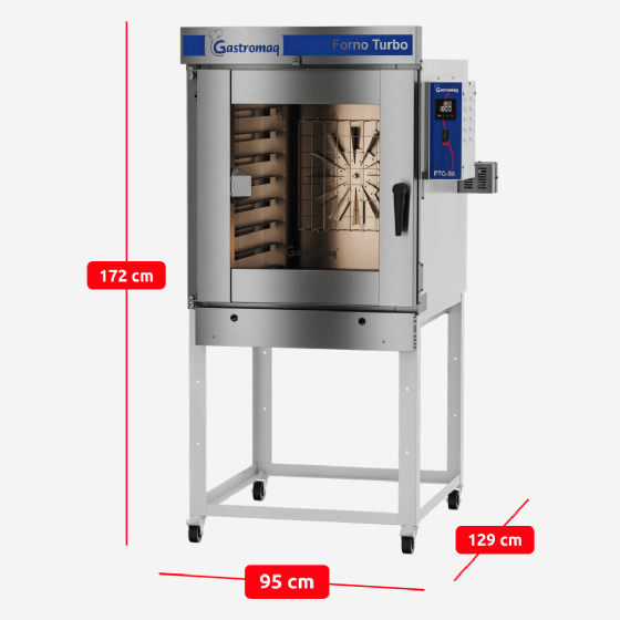 Forno Turbo 8 Esteiras à Gás FTG 8 Gastromaq