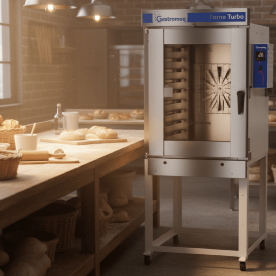 Forno Turbo 8 Esteiras à Gás FTG 8 Gastromaq