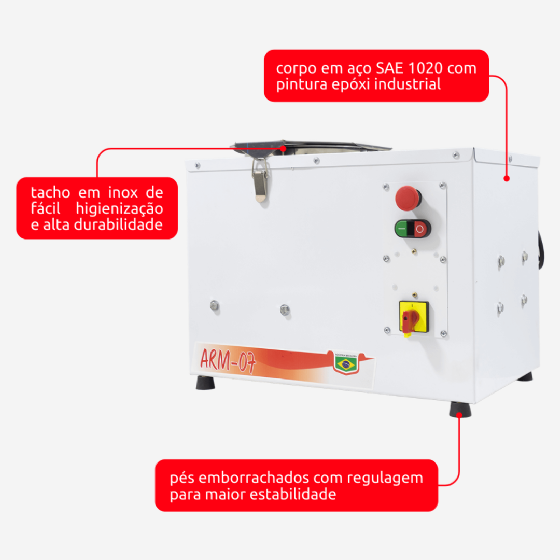 Amassadeira Rápida 07 kg ARM 07 Bivolt Maná