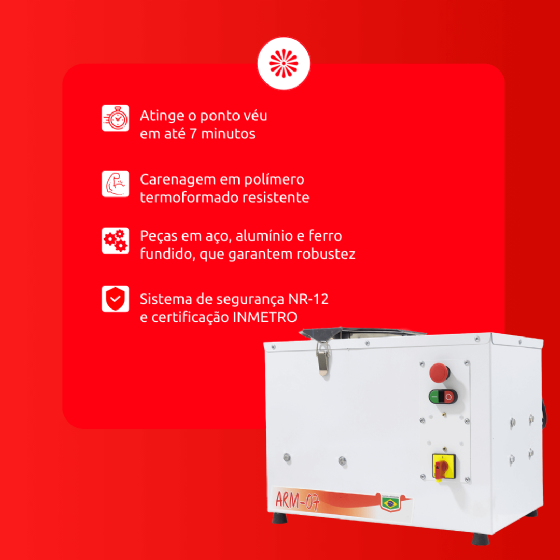 Amassadeira Rápida 07 kg ARM 07 Bivolt Maná