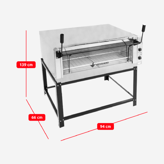 Forno Lastro Elétrico Roma 144 Litros FERI90 220v Venâncio