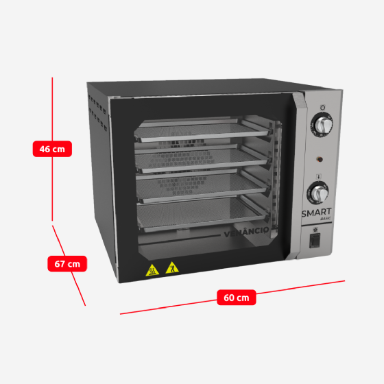 Forno Convector Preto Smart Basic Elétrico 220v Venâncio