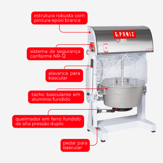 Misturador Industrial Cozerella CZ 75 Epóxi 220v G Paniz