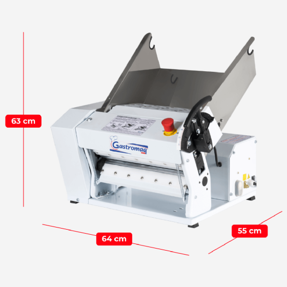 Cilindro Laminador CLI 390 Bandeja Inox de Bancada Bivolt Gastromaq