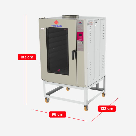 Forno Turbo 10 Esteiras à Gás PRP 10000 Progás