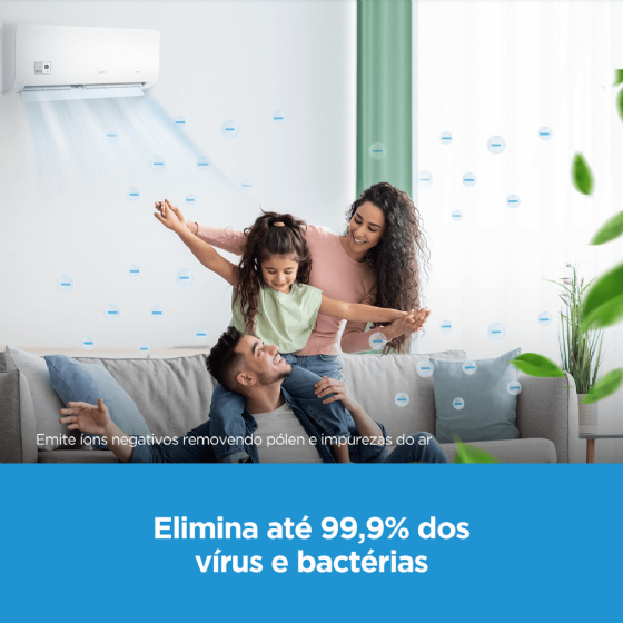 Ar-Condicionado Split Hi-Wall Inverter 12.000 BTU XtremeSave Quente e Frio 220v Midea 42AGVQI12M5