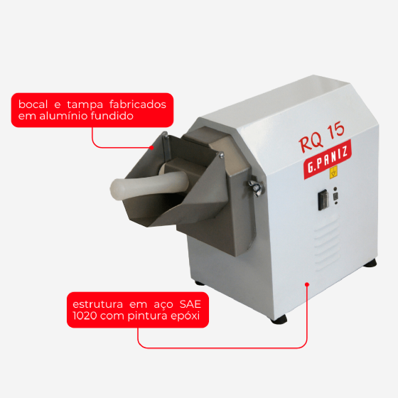 Ralador de Queijo e Coco Industrial 3 Discos RQ 15 Bivolt G Paniz