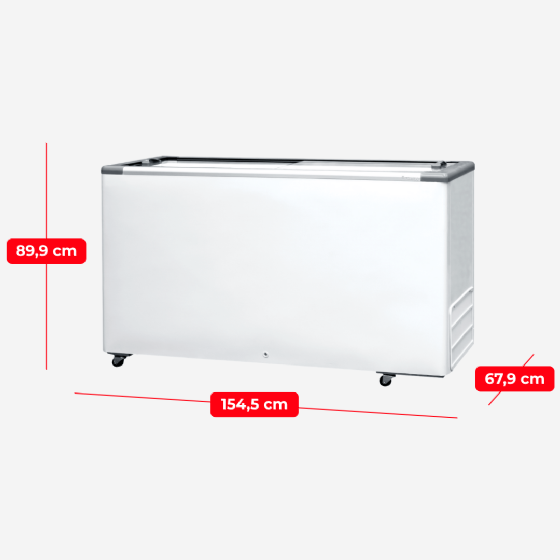 Freezer Horizontal 503 Litros Porta de Vidro HCEB 503 220v Fricon