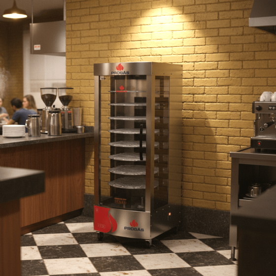 Forno Multiuso Giratório a Gás 128kg PRP-482 G5 Progás