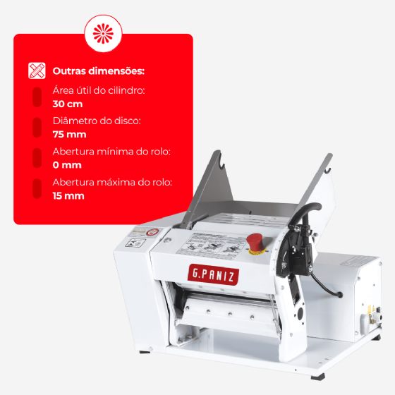 Cilindro Laminador CLI 300 de Bancada Bivolt G Paniz