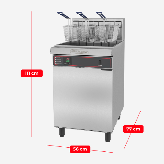 Fritadeira Elétrica Água e Óleo Premium FAO 3 C PRM 220v Trifásico Metalcubas