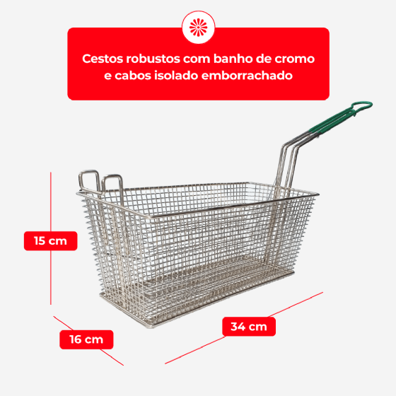 Fritadeira Elétrica Água e Óleo Premium FAO 3 C PRM 220v Trifásico Metalcubas