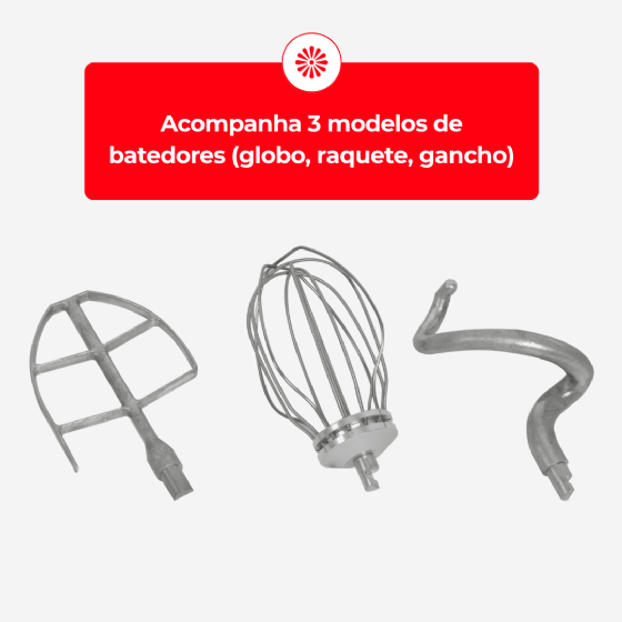 Batedeira Planetária 12 Litros BP 12 RP 110v G Paniz