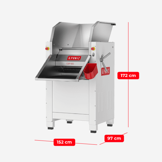 Cilindro Sovador CSP 600 G2 Epóxi Bandeja Inox 380v G Paniz