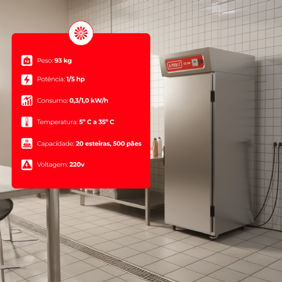 Câmara Climática CC 500 Interior e Exterior Aço Inox 220v G Paniz