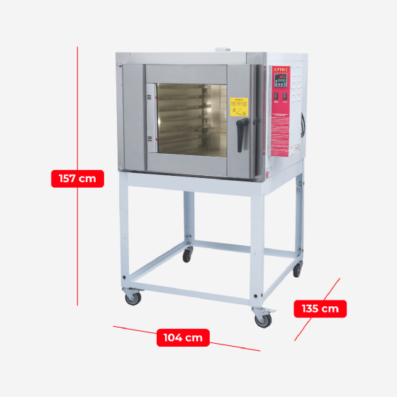 Forno Turbo 5 Esteiras Elétrico FTE 150 Trifásico 220v G Paniz