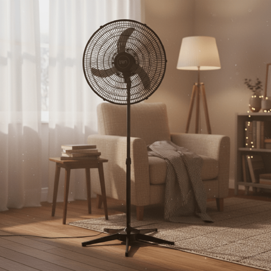 Ventilador de Coluna Oscilante 60 cm Preto Bivolt Tron