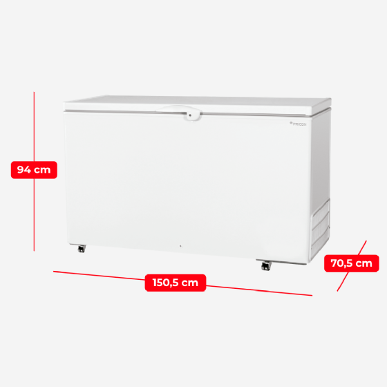 Freezer Horizontal 503 Litros Dupla Ação Tampa Única HCED503 220v Fricon