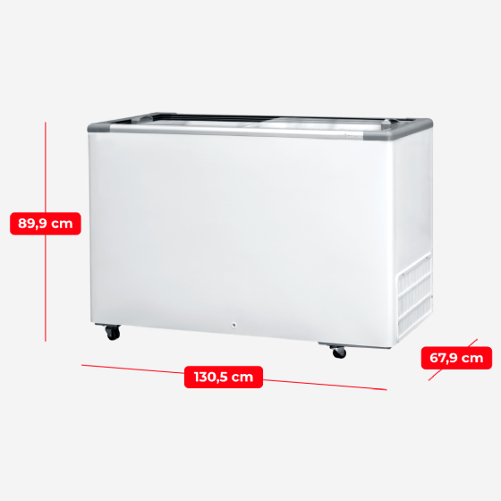 Freezer Horizontal 411 Litros Porta de Vidro HCEB 411 220v Fricon