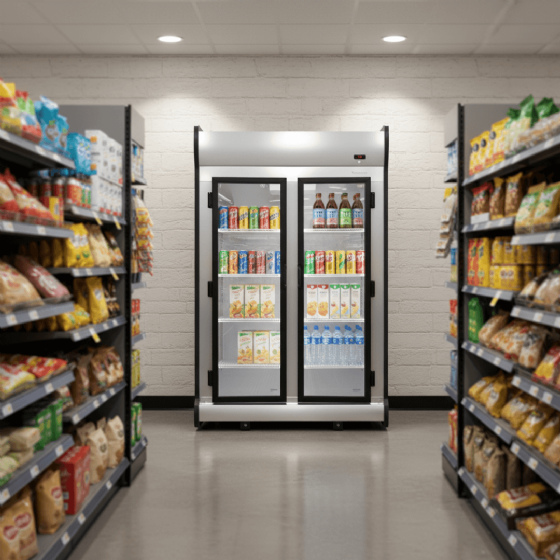 Expositor Refrigerado Frios e Laticínios 2 Portas ACFM 1000 220v Fricon