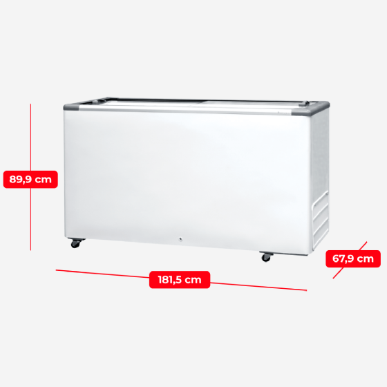 Freezer Horizontal 550 Litros Porta de Vidro HCEB 550 220v Fricon
