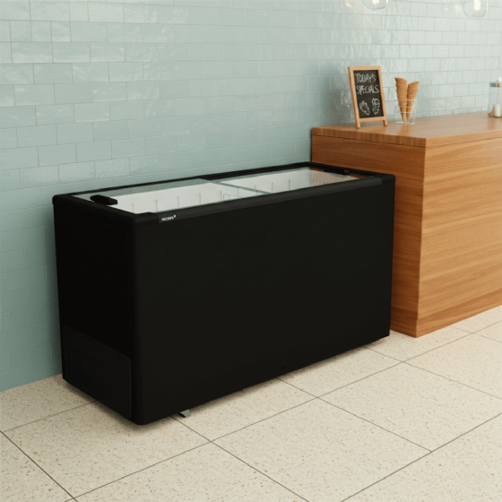 Freezer Horizontal 550 Litros Porta de Vidro Preto HCEB550 220v Fricon