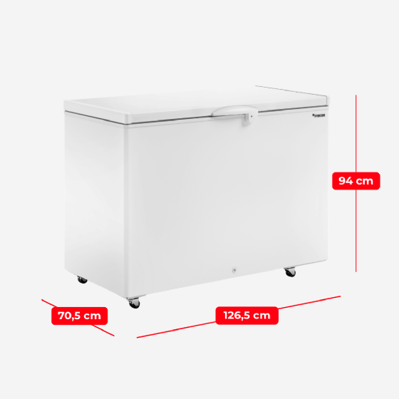 Freezer Horizontal 411 Litros Dupla Ação HCED 411 C Tampa Única 220v Fricon