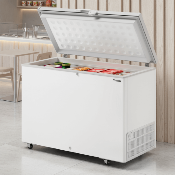 Freezer Horizontal 411 Litros Dupla Ação HCED 411 C Tampa Única 220v Fricon