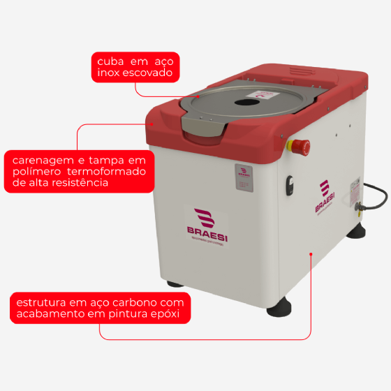 Amassadeira Rápida 15 kg AR 15 220v Braesi