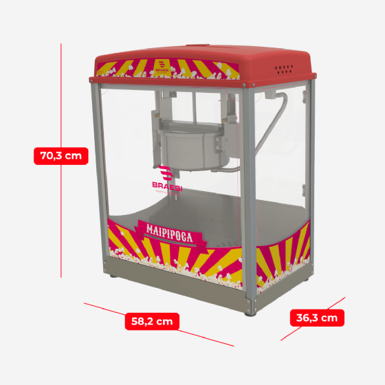 Máquina Pipoqueira BMP 150 Elétrica 220v Braesi