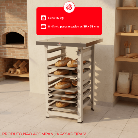 Mesa de Apoio Para Forno Prp-004 Progás