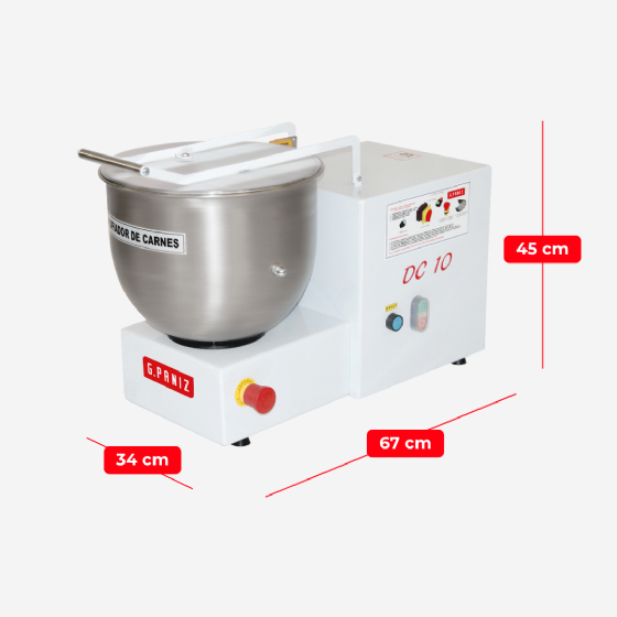 Desfiador de Carnes 10 kg DC 10 Bivolt G Paniz