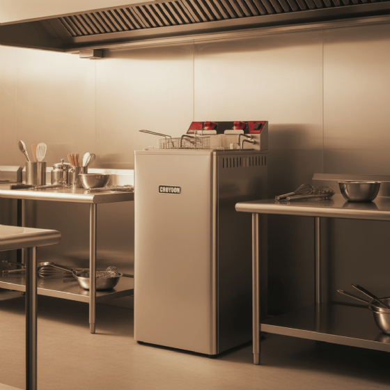Fritadeira Elétrica Zona Fria de Óleo 15 Litros 8000 W FZ28 P 220v Croydon