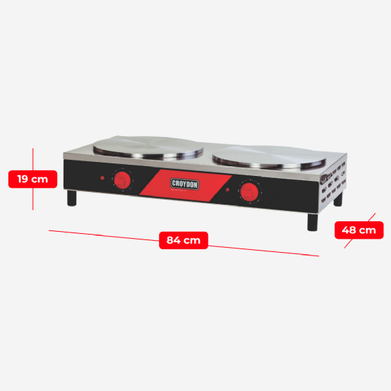 Panquequeira Elétrica Dupla MPED 220v Croydon