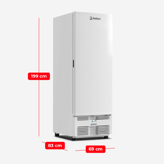 Freezer Vertical Tripla Ação 561 Litros Porta Sólida Branca EVZ21 220v Imbera