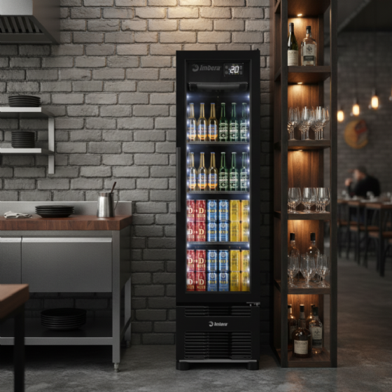 Cervejeira 244 Litros Porta de Vidro Full Black CCV144 Bivolt Inverter Imbera
