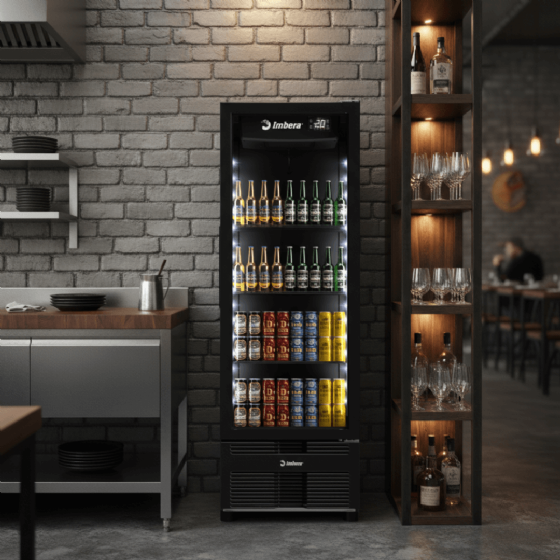 Cervejeira 485 Litros Porta de Vidro Full Black CCV315 220V Imbera